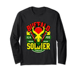 Buffalo Soldier Jamaica Reggae Graphic Classic Tee Long Sleeve T-Shirt