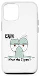 Coque pour iPhone 14 Funny What The Sigma? Ironic Meme Brain Red Quote