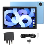 10,1 tuuman Tablet PC Android 11.0 Dual Camera Tablet Computer 8GB 128GB MT6753 Octa Core UK Plug 100?240V Sininen