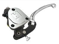 ACCOSSATO Pompe d'embrayage forgée19X20 avec bac intégré, levier articulé long argenté (bouton+levier) pour Suzuki GSX-R 750 de 2006 à 2007, CC 750