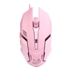 Rosa gamingmus Ergonomisk med professionell high end