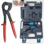 150²mm RATCHET CABLE CUTTER + HYDRAULIC 4-70mm CRIMPING ROPE TOOL KIT CRIMPERS