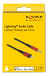 DELOCK Audio Cable 8 pin Lightning™ male to Stereo jack male 3.5 mm