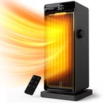 OMISOON Chauffage d'appoint 2000W, ECO Radiateur Electrique Céramique, PTC Chauffage Electrique, 90°Oscillation, 24H Minuterie, Thermostat Réglable, Protection multiple, 4 Modes, salle de bain, Maison