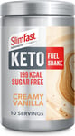 Slim-Fast Advanced Keto Fuel Shake for Keto Lifestyle, Creamy Vanilla, 320g