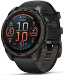 Garmin 010-02904-21 Fēnix 8 Amoled Svart/Gummi Ø47 mm