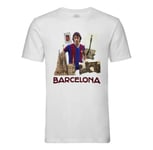 T-Shirt Homme Col Rond Barcelona Collage Ville Carte Postale Fc Barcelone