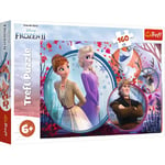 Trefl-160 Pièces pour Les Enfants à partir de 6 Ans Puzzle, 15374, Une Aventure de Soeurs Disney La Reine des neiges 2