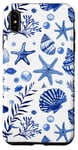 iPhone XS Max Blue Seashell Coastal Summer, Starfish, Women Case