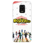 Cokitec Coque pour Xiaomi Redmi Note 9S / 9 Pro Manga My Hero Academia Blanc