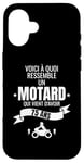 Coque pour iPhone 16 idée cadeau pour un motard humour homme original 75 ans