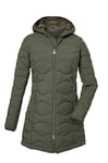 G.I.G.A. DX Femme Femme Parka matelassée avec capuche/parka fonctionnelle aspect duvet GW 20 WMN QLTD PRK GW 20 WMN QLTD PRK, oliv, 48, 39844-000