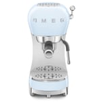 Smeg ECF02PBUK Espresso Coffee Machine - Pastel Blue