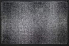 ID Mat Doormat, Polypropylene fibres on rubber sole, Grey, 80 x 120 cm