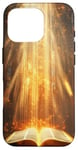 iPhone 16 Pro Catholicism Open Bible Rays Spiritual Divine Case