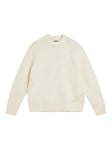 Savio Cable Knit Mock Neck - Cloud White