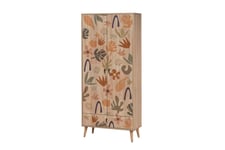 Bertoaria Garderob 80x190 cm Brun - Hanah Home & garderobssystem