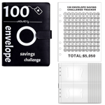 100 Envelopes Money Saving Challenge, 100 Envelope Challenge Binder, Money9672