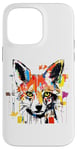 iPhone 14 Pro Max Colorful Fox Head Pop Art Painting Case