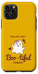 Coque pour iPhone 11 Pro Se sentir très fatigué aujourd'hui ! - Jeu de mots d'Halloween de fantôme mignon