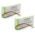 2x Batterie compatible avec Husqvarna Automower 430X 191304274, 420 2022, 420 2021, 435X awd, 430, 420 2020, 430X, 440 (6800mAh, 18V, Li-ion) - Vhbw