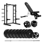 HR 500 Half Rack Bumper med benk - 110 kg Abilica