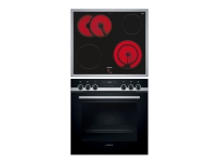 Siemens EQ521KA10 - EA64RGNA1E+HE517ABS0 - oven med komfyrtopp - innebygd - med selvrens