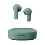 Urbanista Copenhagen True Wireless Earbuds, Bluetooth 5.2 Earphones with Noise Cancelling Microphone, IPX4 In Ear Headphones, Touch Control Buds, 32 Hr Playtime, USB C Charging Case, Sage Green