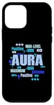 Coque pour iPhone 12 mini Bleu Max Aura Blue Color Graphic