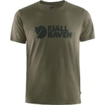 Fjällräven Mens Fjällräven Logo T-shirt (Grön (DARK OLIVE/633) Medium)