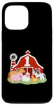 Coque pour iPhone 13 Pro Max 1er anniversaire animaux de la ferme Bday Party 1 an garçon tout-petit