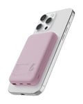 LL Trader 006 Magnetic Chargeur Portable Magnétique sans Fil 10000mAh, Batterie Externe sans Fil avec Câble USB/USB-C Compatible avec MagSafe, Exclusivement pour iPhone 16/15/14/13/12 Série (Rose)