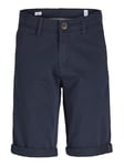 JACK & JONES Boys Jjibowie Jjshorts Solid Sa Jr Bermuda, Navy Blazer, 164 UK