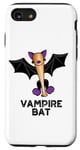 Coque pour iPhone SE (2020) / 7 / 8 Jeu de mots amusant en forme de chauve-souris vampire