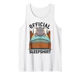 Mens Moo Deng: Adorable Baby Hippo, Cute Sleeping Tank Top