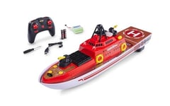 Carson 500108051 RC- Bateau d'incendie 2.4G 100% RTR - Bateau télécommandé, Bateau RC, Bateau télécommandé pour Enfants et Adultes, radiocommande Incluse