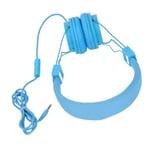 3.5mm Wired Headset With Mic Stereo Foldable Adjustable Headband Inline Cont TPG