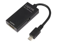 LogiLink MHL to HDMI Adapter - Adaptateur vidéo externe - USB - HDMI