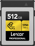 LEXAR CFexpress Type B Pro Gold R1750/W1500 128GB Minneskort