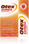 Otex Express Ear Drops 2x10ml Removes hardened ear wax Reduces need to syringe