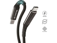 Crong Armor Link - Kabel 60W 3A Usb-C Do Usb-C Power Delivery Fast Charging 25Cm (Czarny)