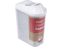 Keeeper Hällbox "Paola", 1,0 Liter, Vit / Transparent Ren Hällning Genom Steglöst Justerbar - 1 St (1048510000000)