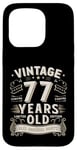 Coque pour iPhone 15 Pro Vintage Legend 77 Years Old Limited Edition Men Women Bday