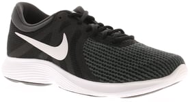 Nike Womens Running Trainers Revolution 4 Lace Up black material_other - Size UK 7