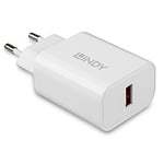 Lindy 73412 mobile device charger Smartphone, Tablet White AC Fast cha