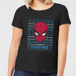 Marvel Spider-Man Women's Christmas T-Shirt - Black - S