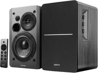 R1280Dbs Enceintes De Étagère Active Bluetooth-Entrée Optique-Haut-Parleur Moniteur De Studio Wireless 2.0-42W Rms Avec Caisson De Basses Line Out-Noir