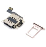 Dual Sim Tray For iPhone 13 Pink With Sim Card Reader