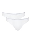 Sloggi Mens Men Basic Mini 2P - White Polyamide - Size Small