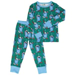 Småfolk Nightwear set with hot chocolate Petroleum Green Varm Choklad Pyjama Petroleum Green | Grön | 1-2 years